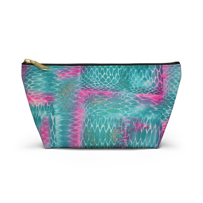 "snake skin" airbrush makeup pouch