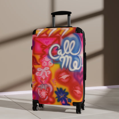 "call me" airbrush suitcase