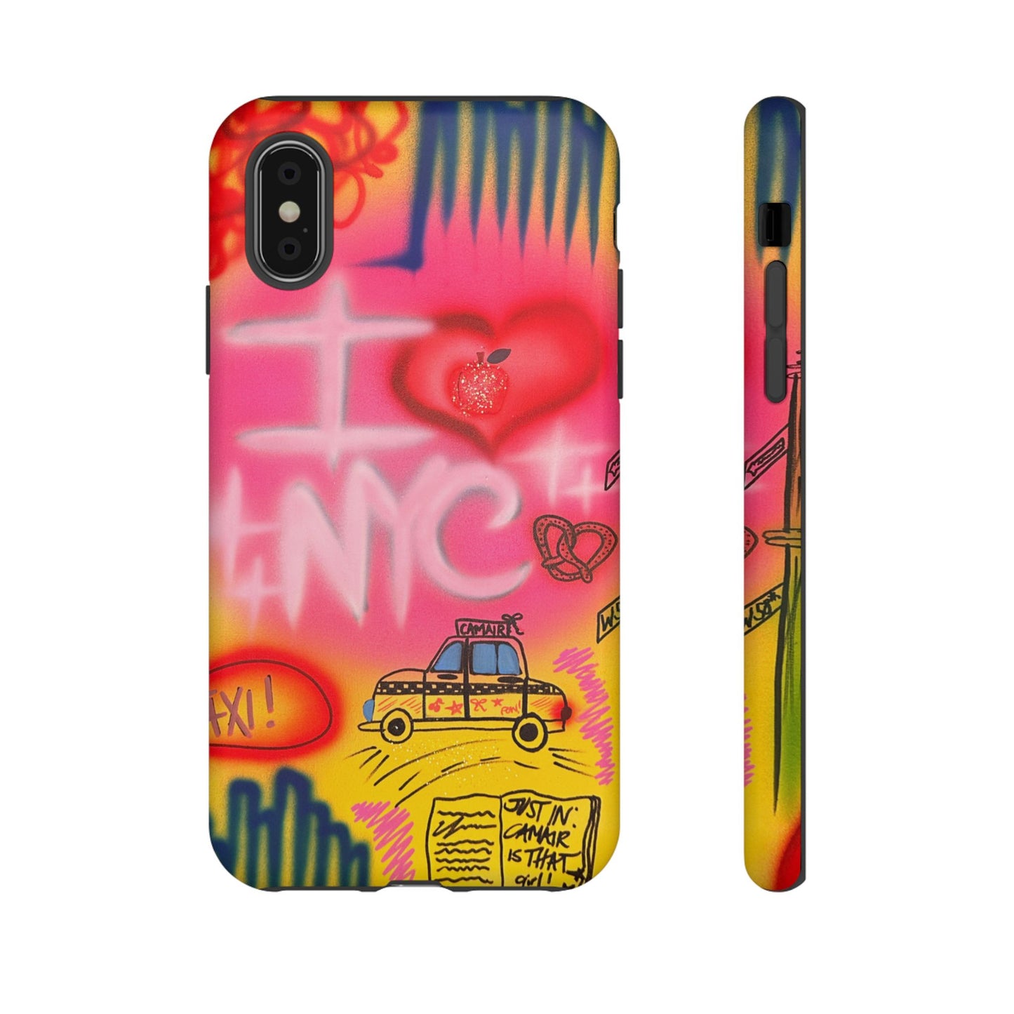 "in the city" airbrush iPhone case