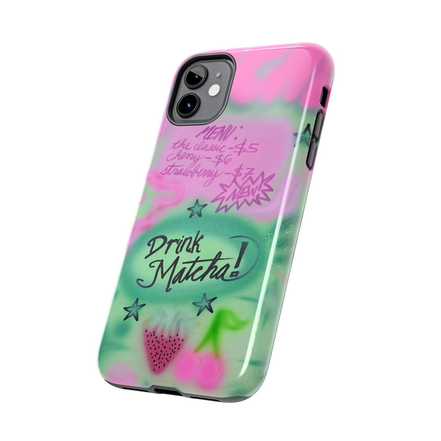 "matcha!" airbrush iPhone case