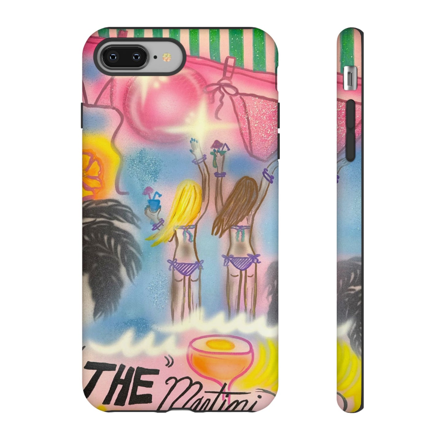 "kinis & tinis" airbrush iPhone case