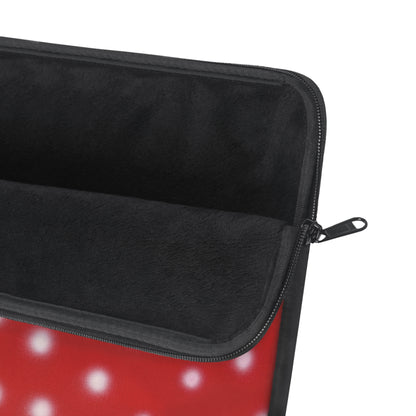 "cherry crush polka dot" airbrush laptop sleeve
