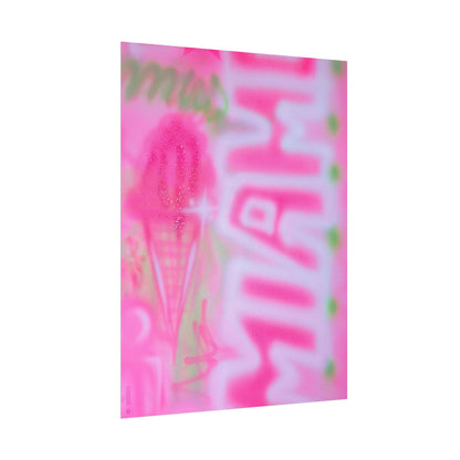 "sunset sorbet" airbrush rolled print