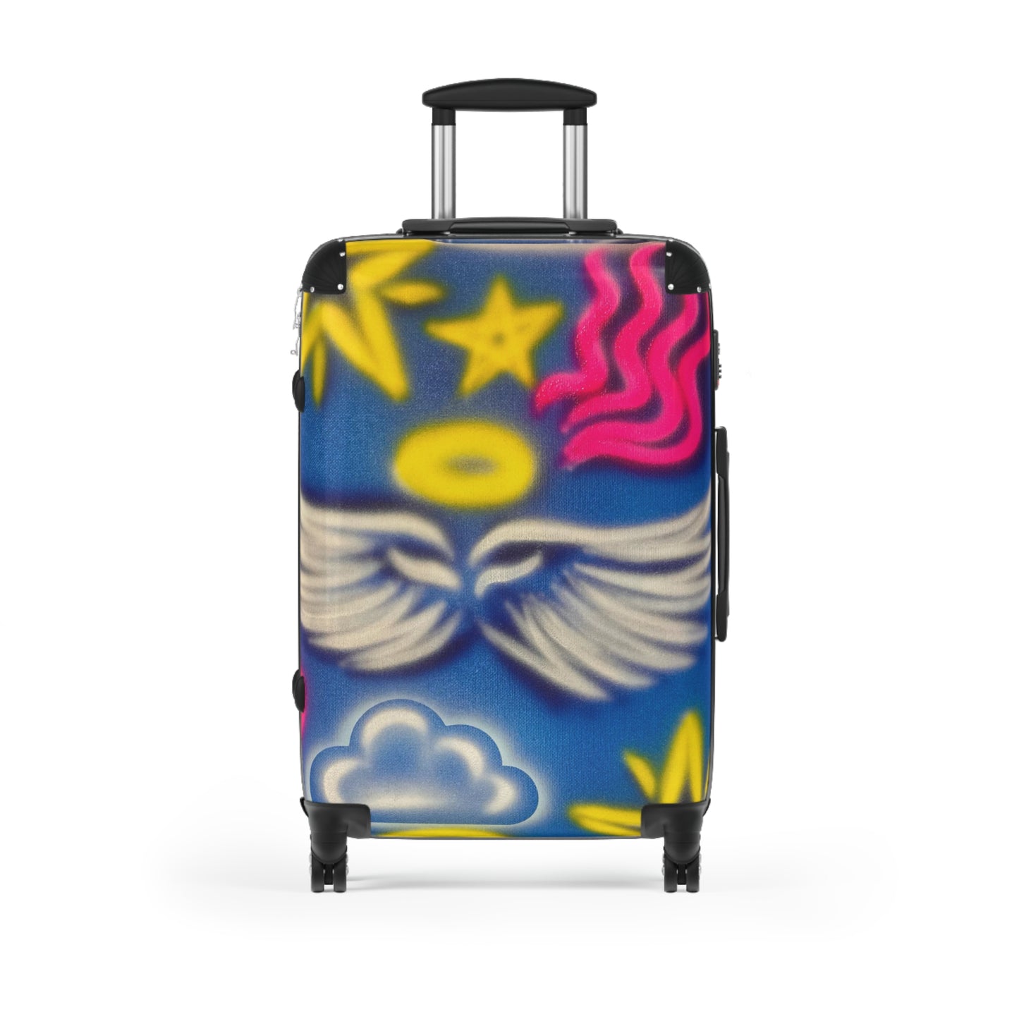 "celestial halo" airbrush suitcase