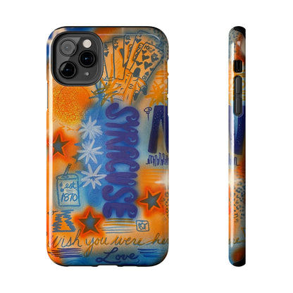 "syracuse" airbrush iPhone case