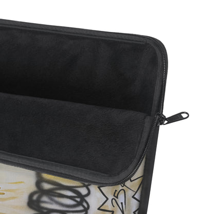 "golden glacier" airbrush laptop sleeve