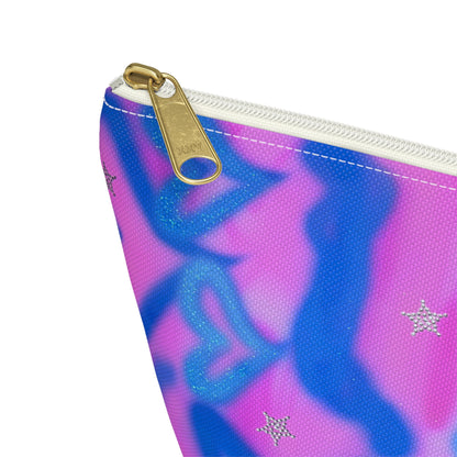 "blue camo" airbrush makeup pouch