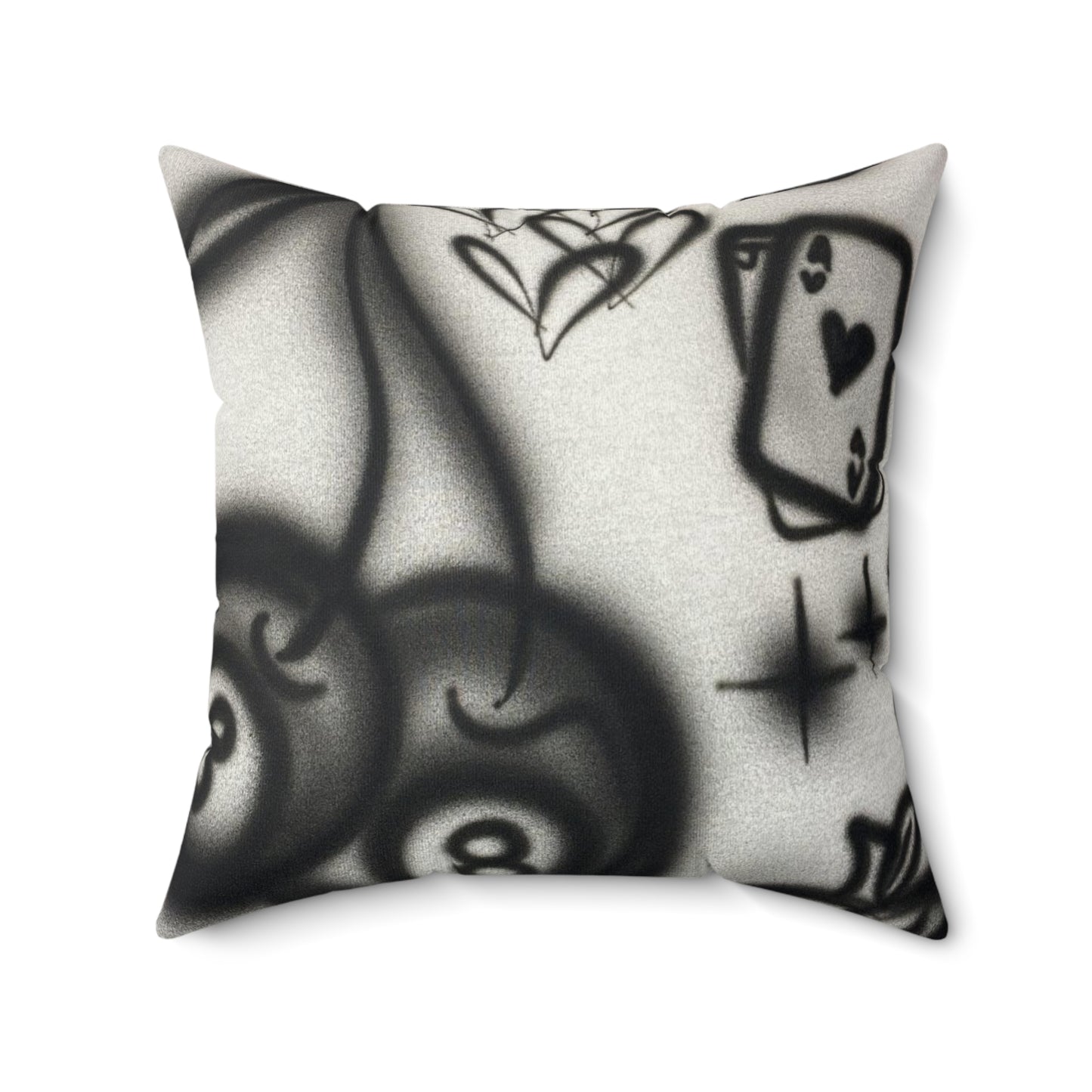 "hidden ace" airbrush pillow