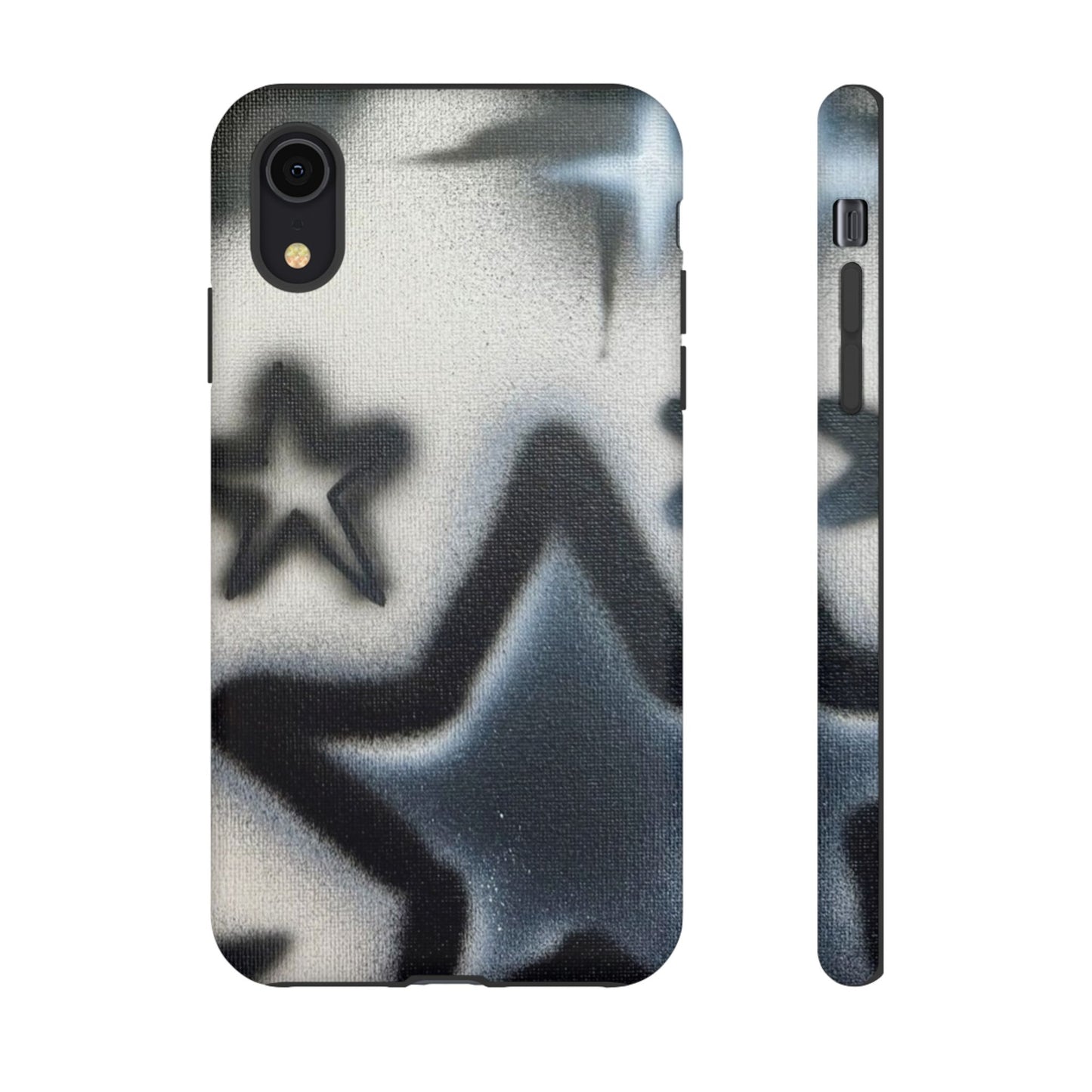 "black & white stars" airbrush iPhone case