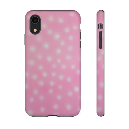 "strawberry swirl polka dot" airbrush iPhone case