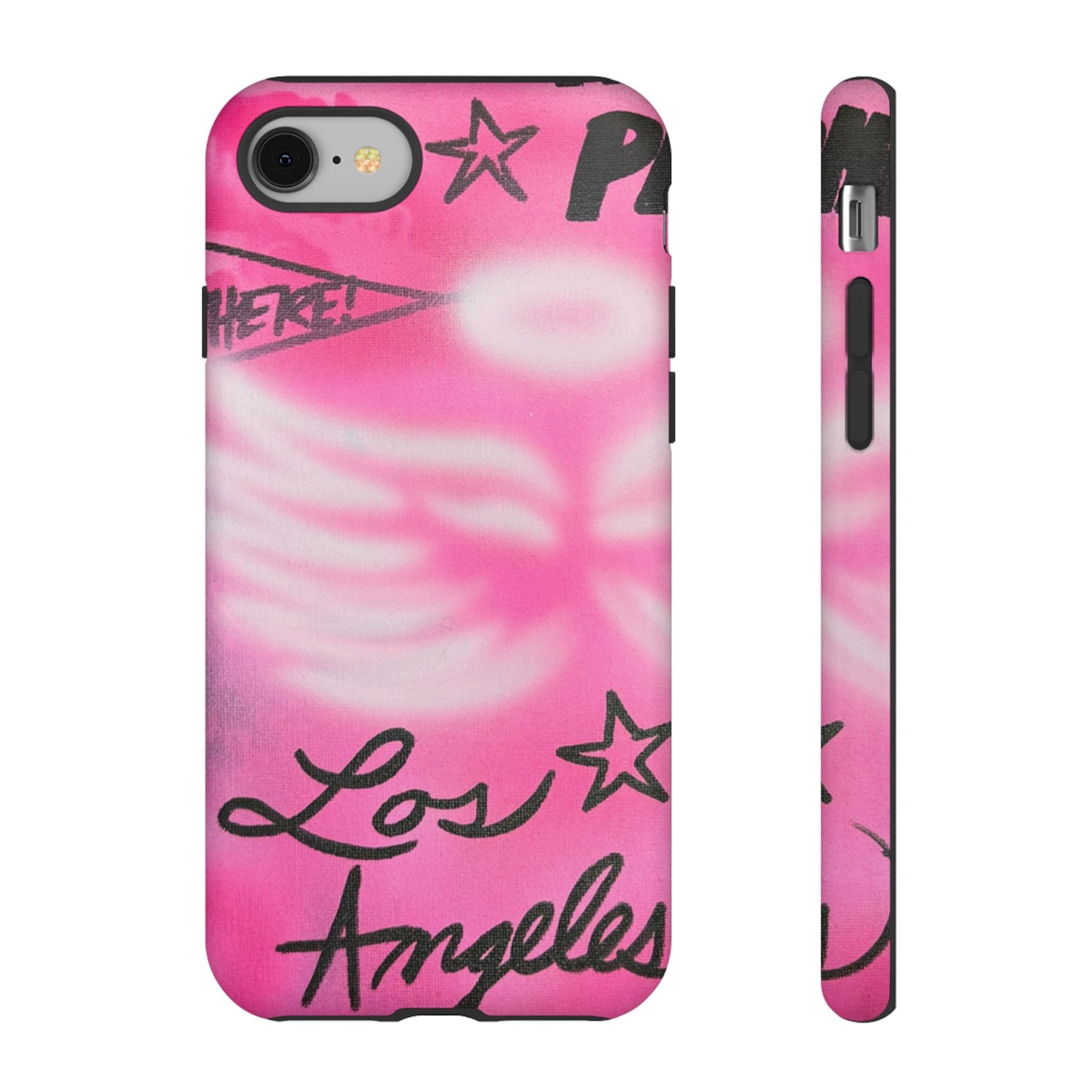 "pink angel wings" airbrush iPhone case