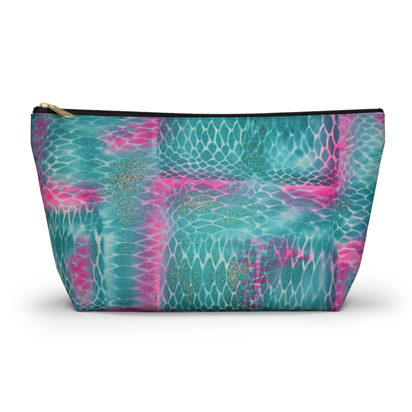 "snake skin" airbrush makeup pouch