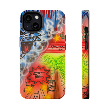 MagSafe "university of arizona pt. 2" airbrush iPhone case