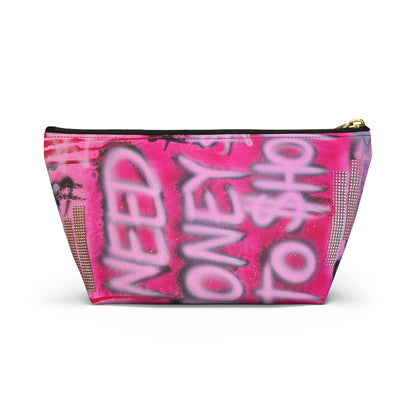 "need $$ to shop" airbrush makeup pouch