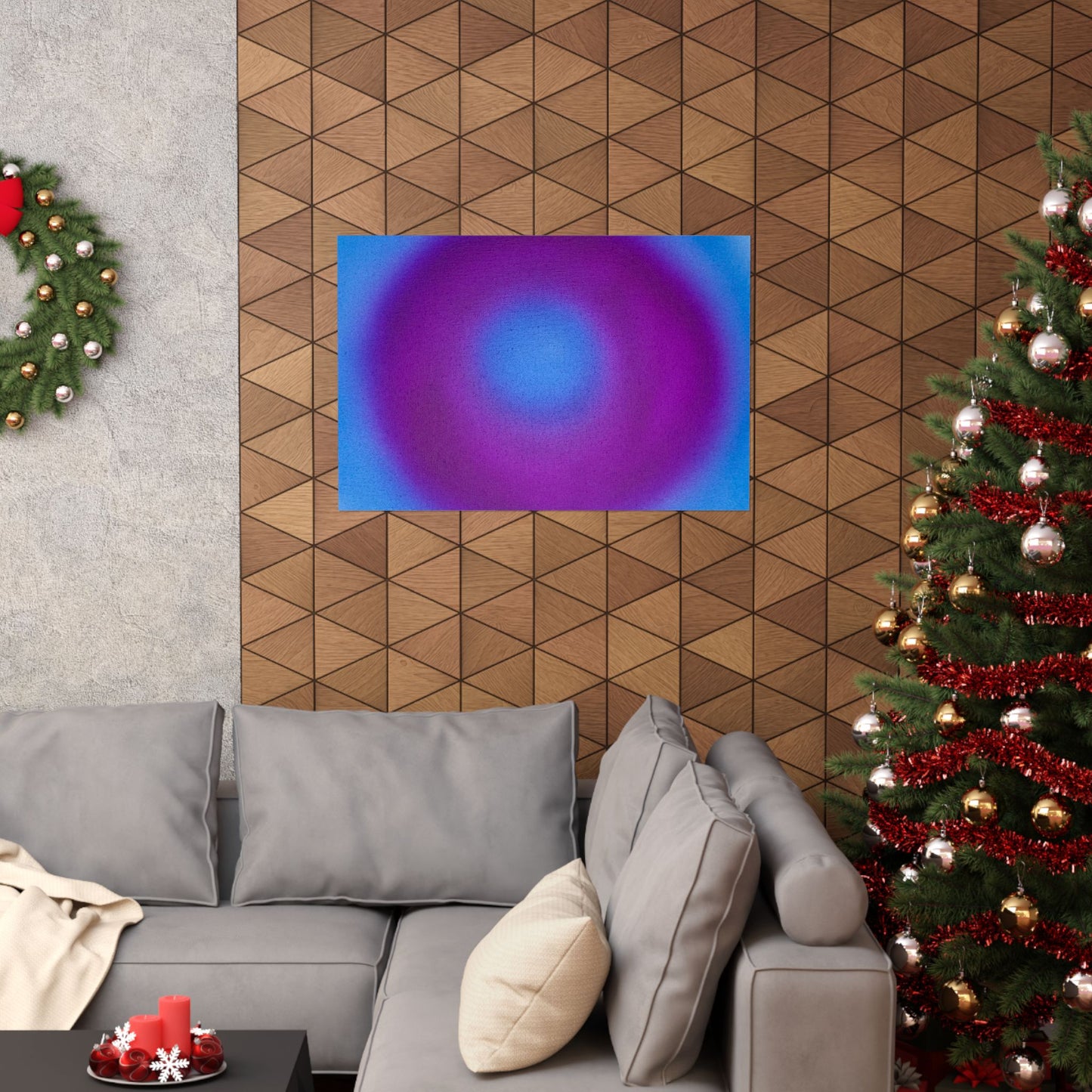 "grape soda aura" airbrush horizontal print