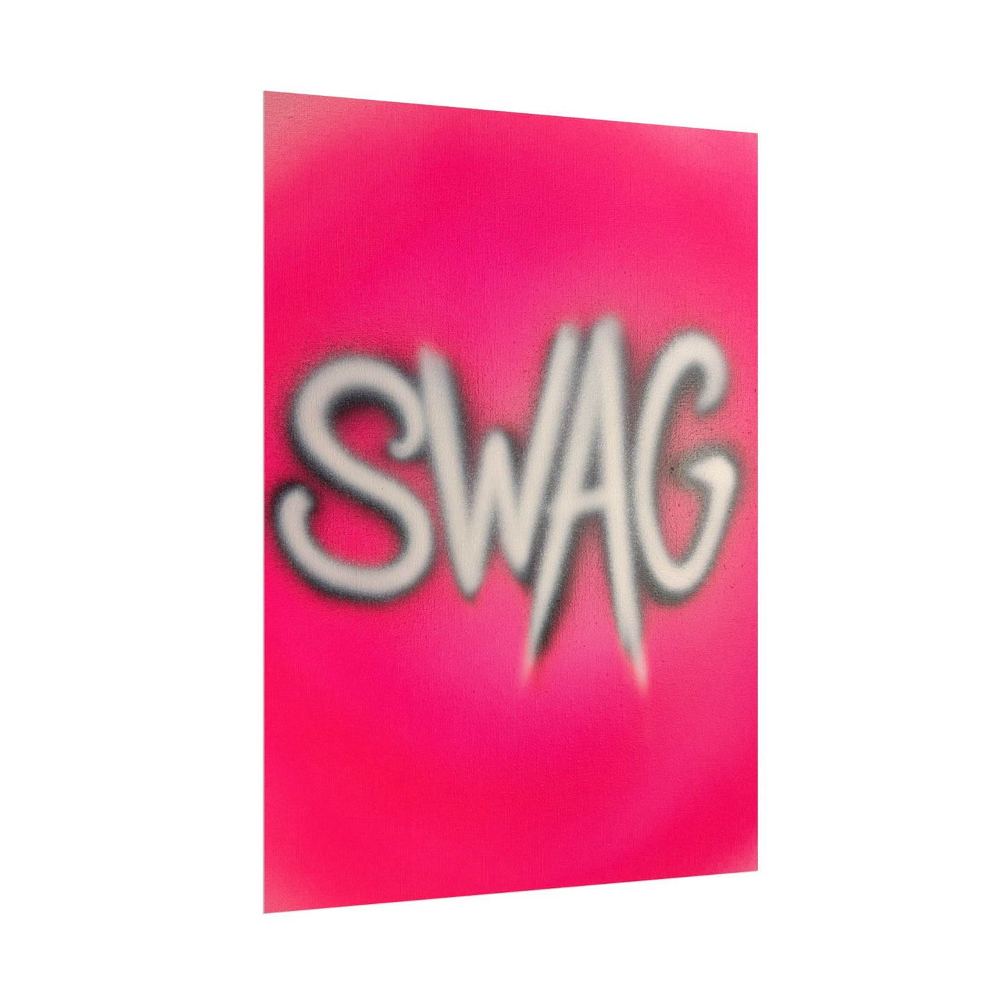 "SWAG" airbrush rolled print
