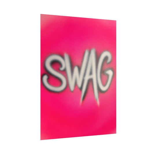 "SWAG" airbrush rolled print