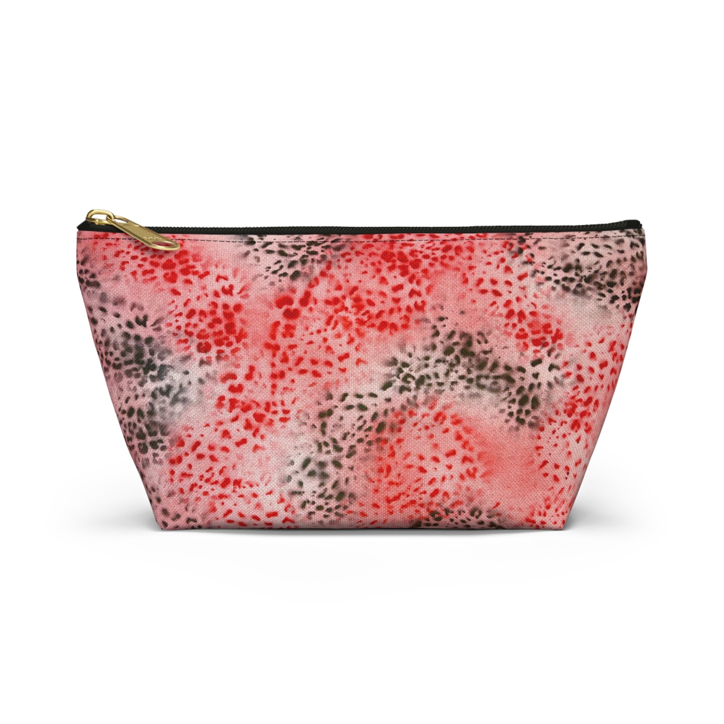 "red cheetah" airbrush makeup pouch