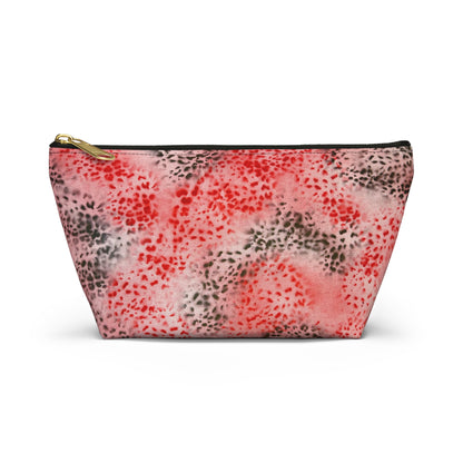 "red cheetah" airbrush makeup pouch