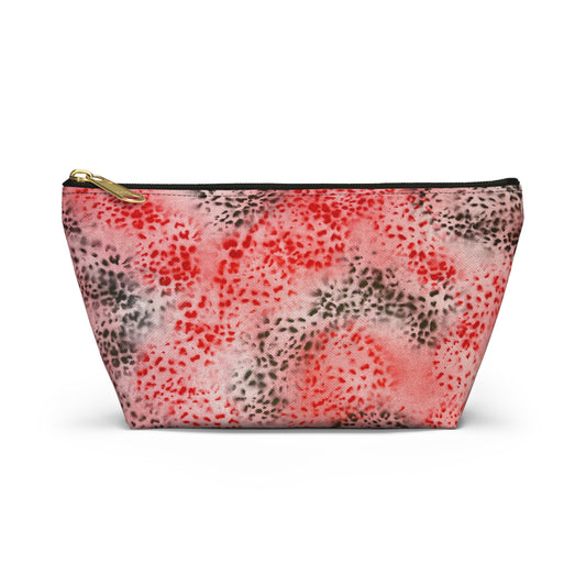 "red cheetah" airbrush makeup pouch