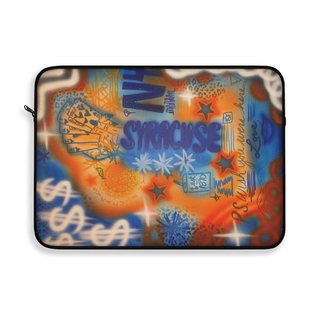 "syracuse, ny" airbrush laptop sleeve