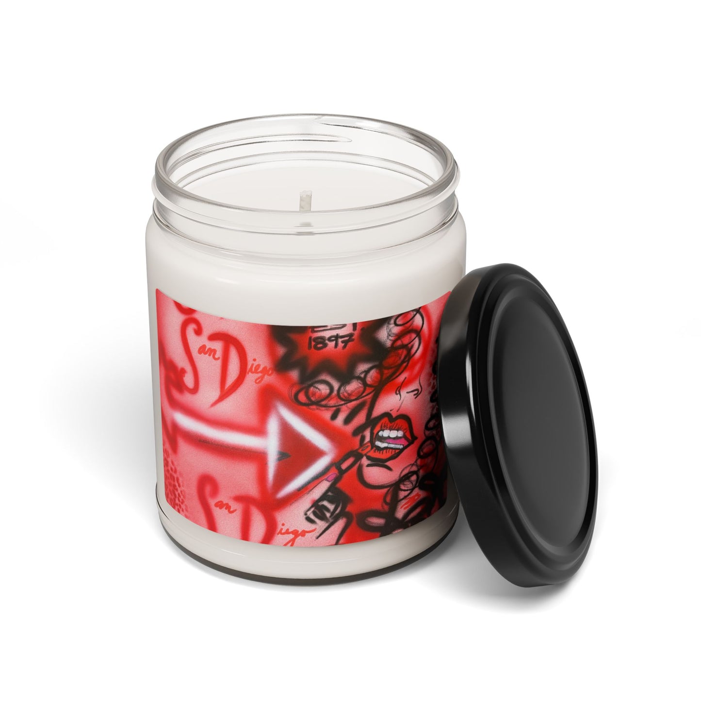 "san diego" airbrush soy candle