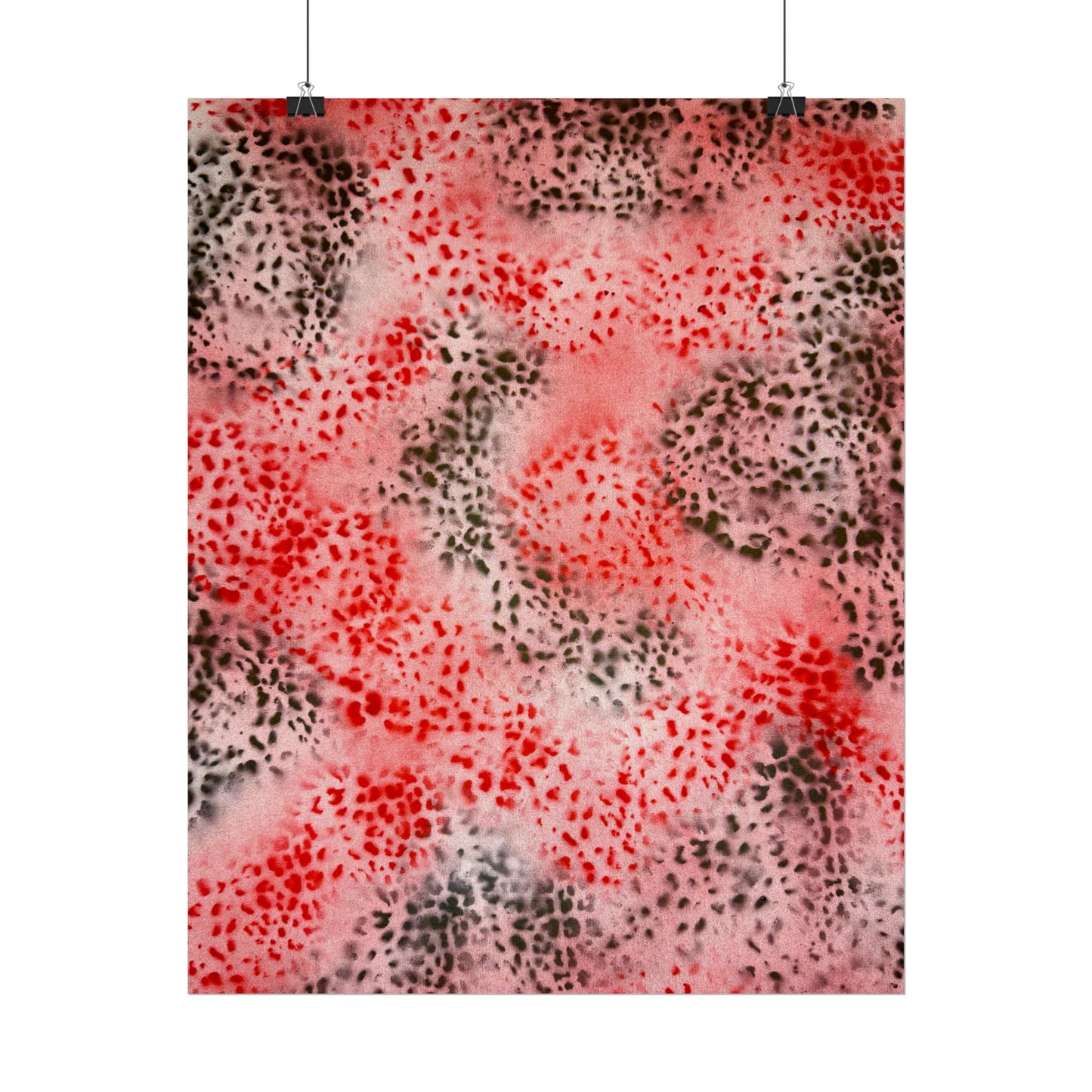 "red cheetah" airbrush rolled print