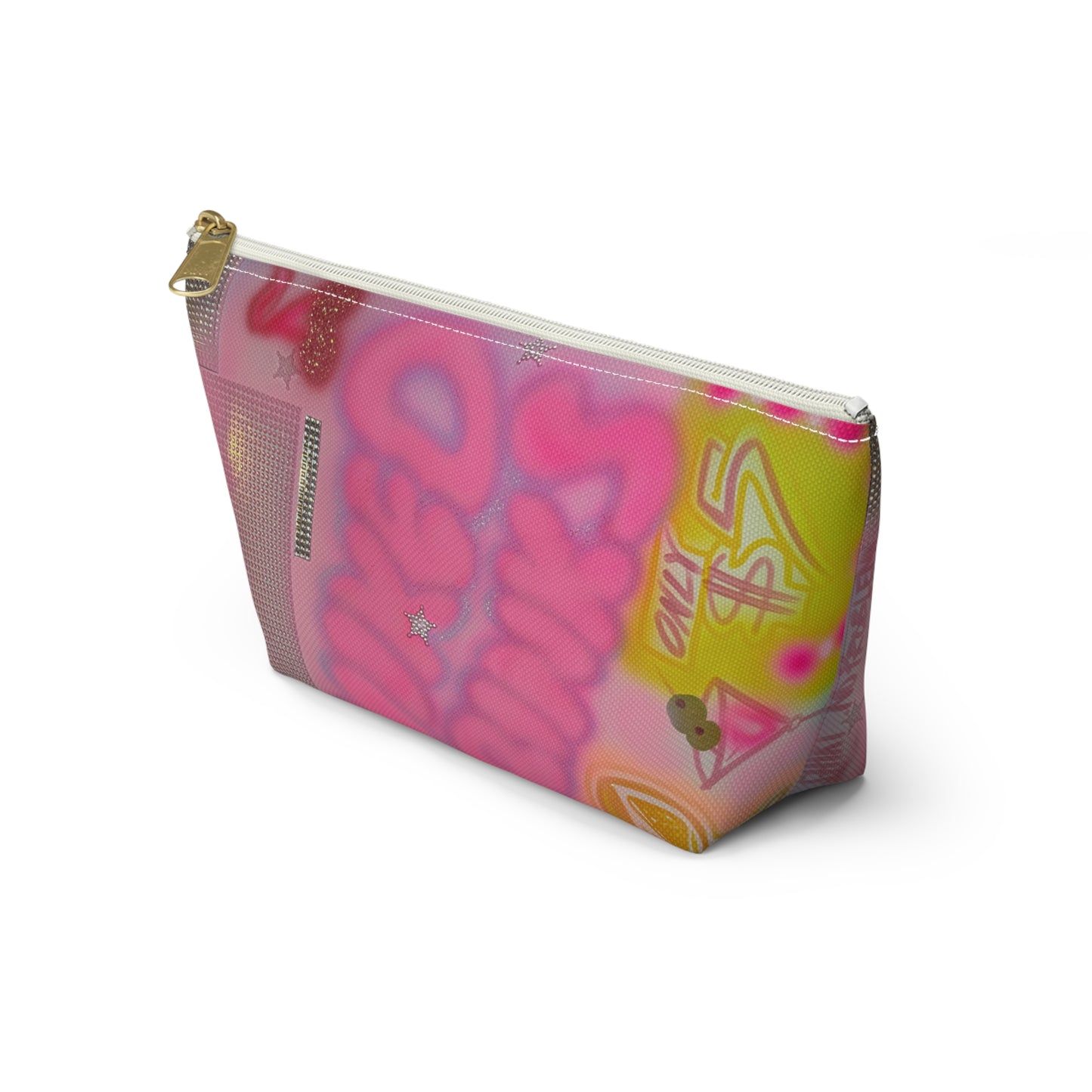 "mixed drinks" airbrush makeup pouch