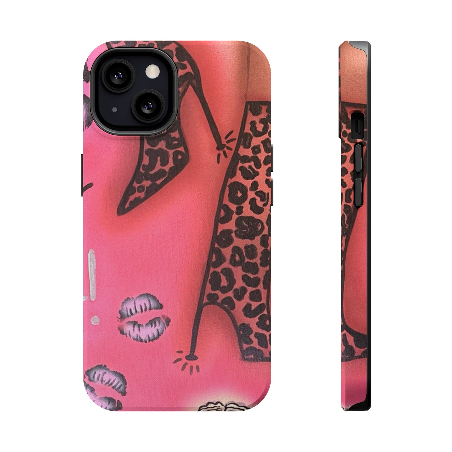 MagSafe "cheetah boots" airbrush iPhone case