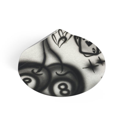 "hidden ace" airbrush vinyl sticker