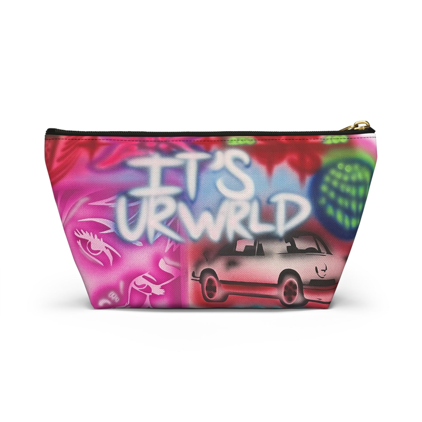 "it's ur WRLD" airbrush makeup pouch