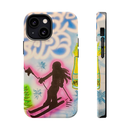 MagSafe "winter escape" airbrush iPhone case