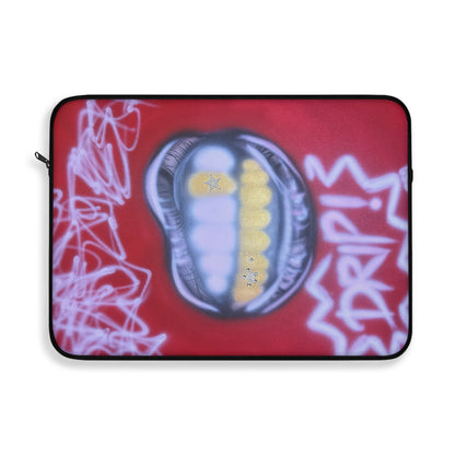 "tooth drip" airbrush laptop sleeve