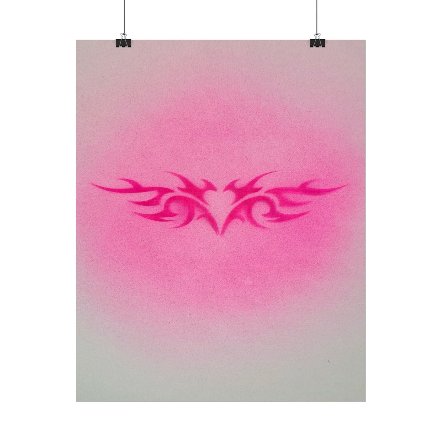 limited edition "trampstamp" airbrush rolled print