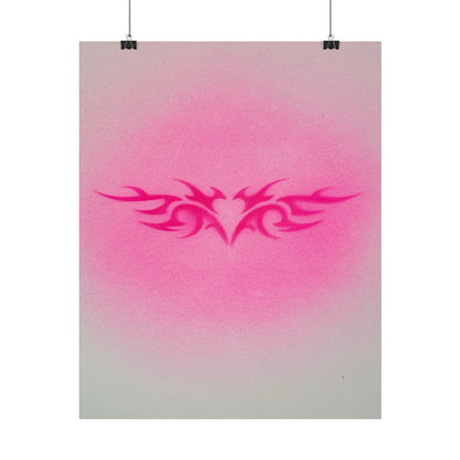 limited edition "trampstamp" airbrush rolled print