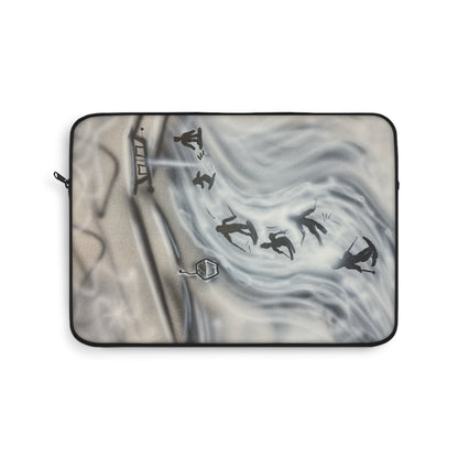"arctic avalanche" airbrush laptop sleeve