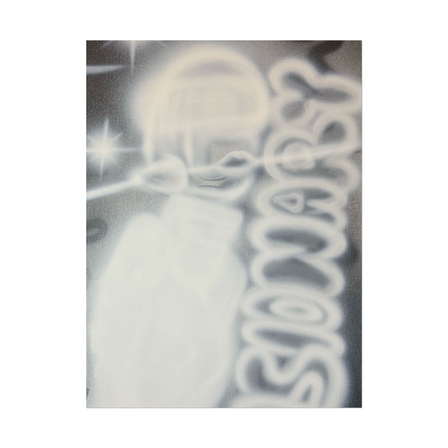"visionary" airbrush rolled print