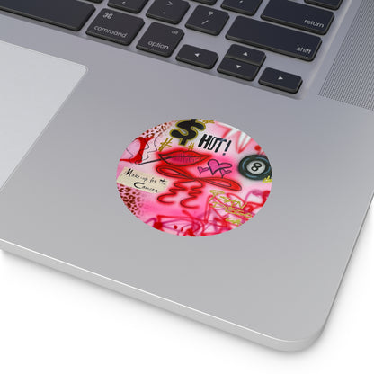 "IT girl" airbrush vinyl sticker