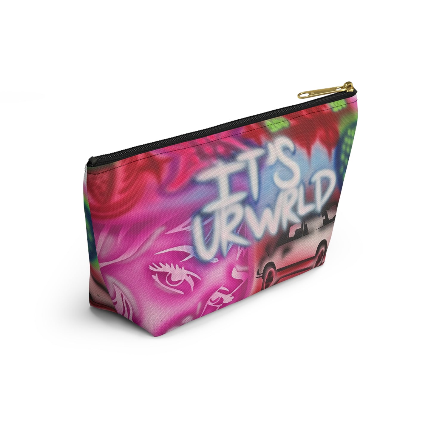 "it's ur WRLD" airbrush makeup pouch