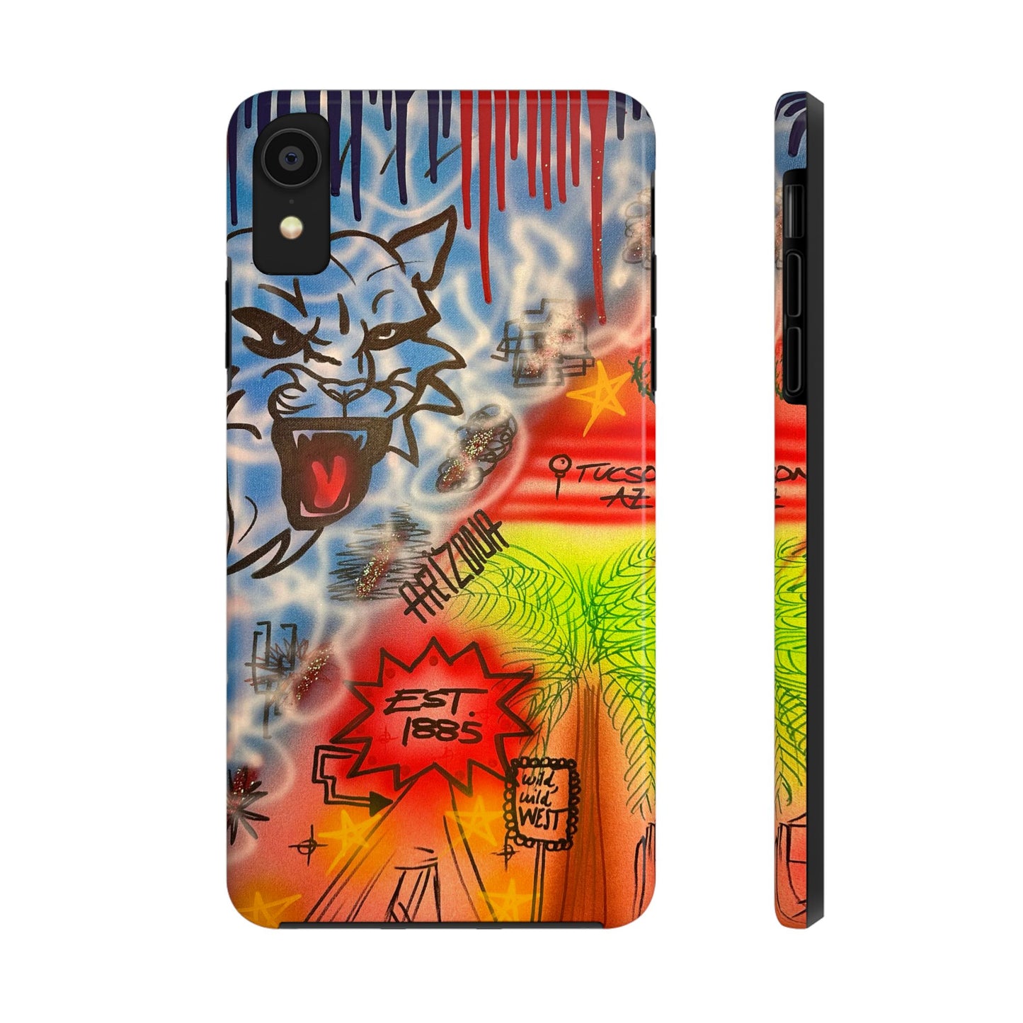 "tucson, arizona pt. 2" airbrush iPhone case