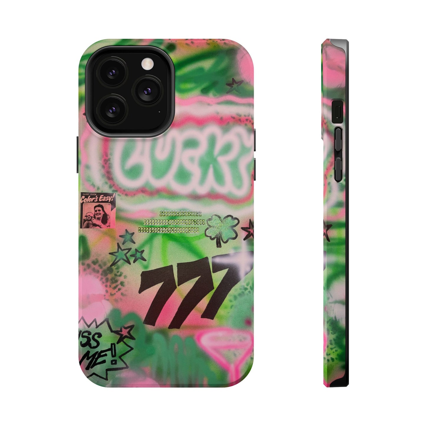MagSafe "so lucky" airbrush iPhone case