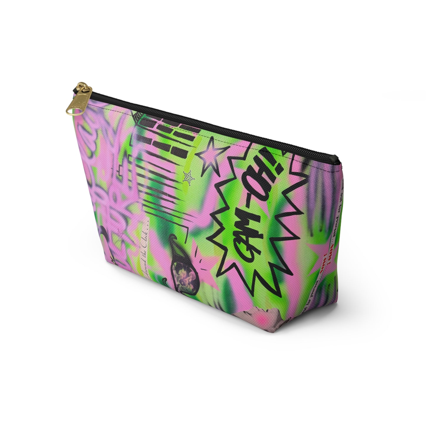 "green camo" airbrush makeup pouch
