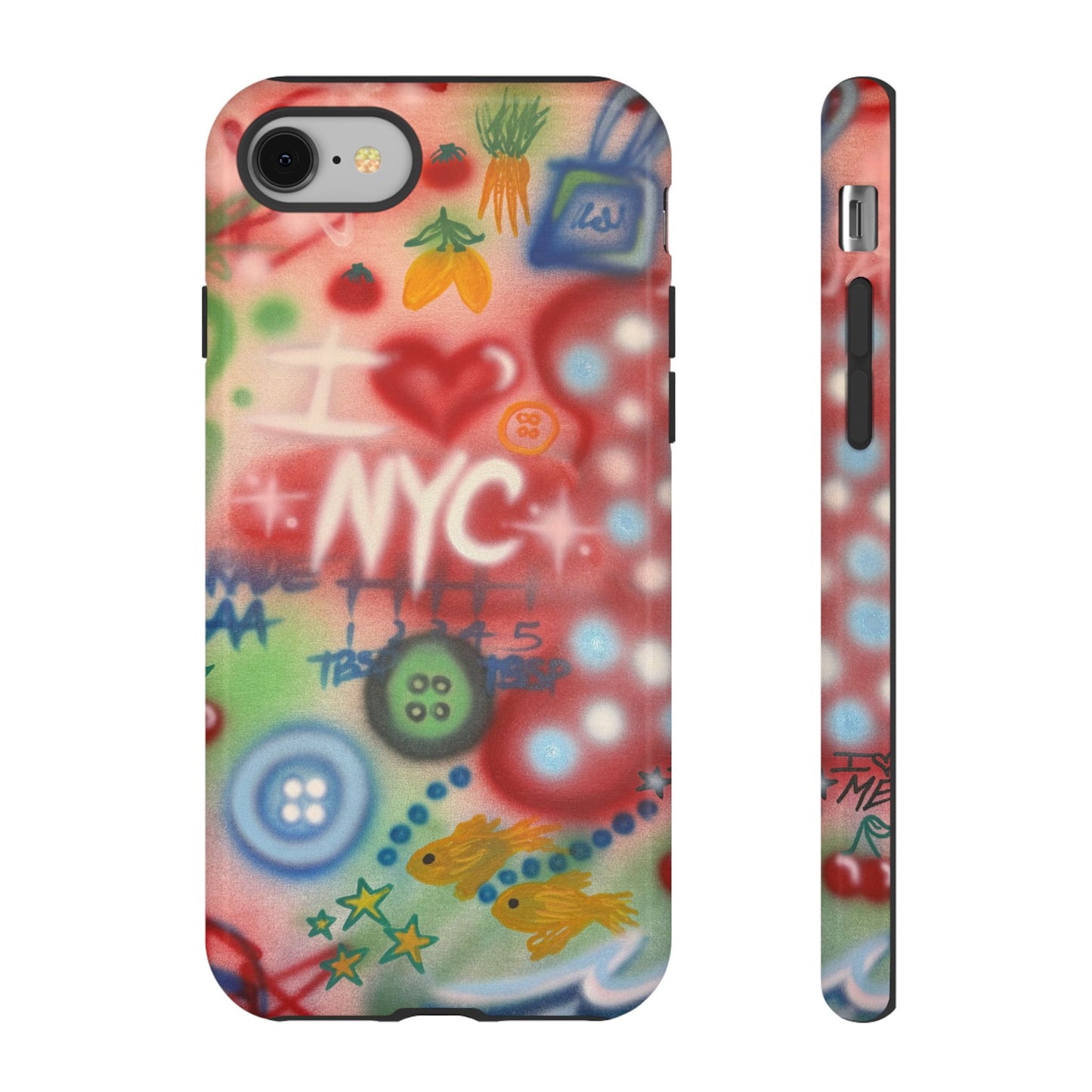 "i <3 NYC" airbrush iPhone case