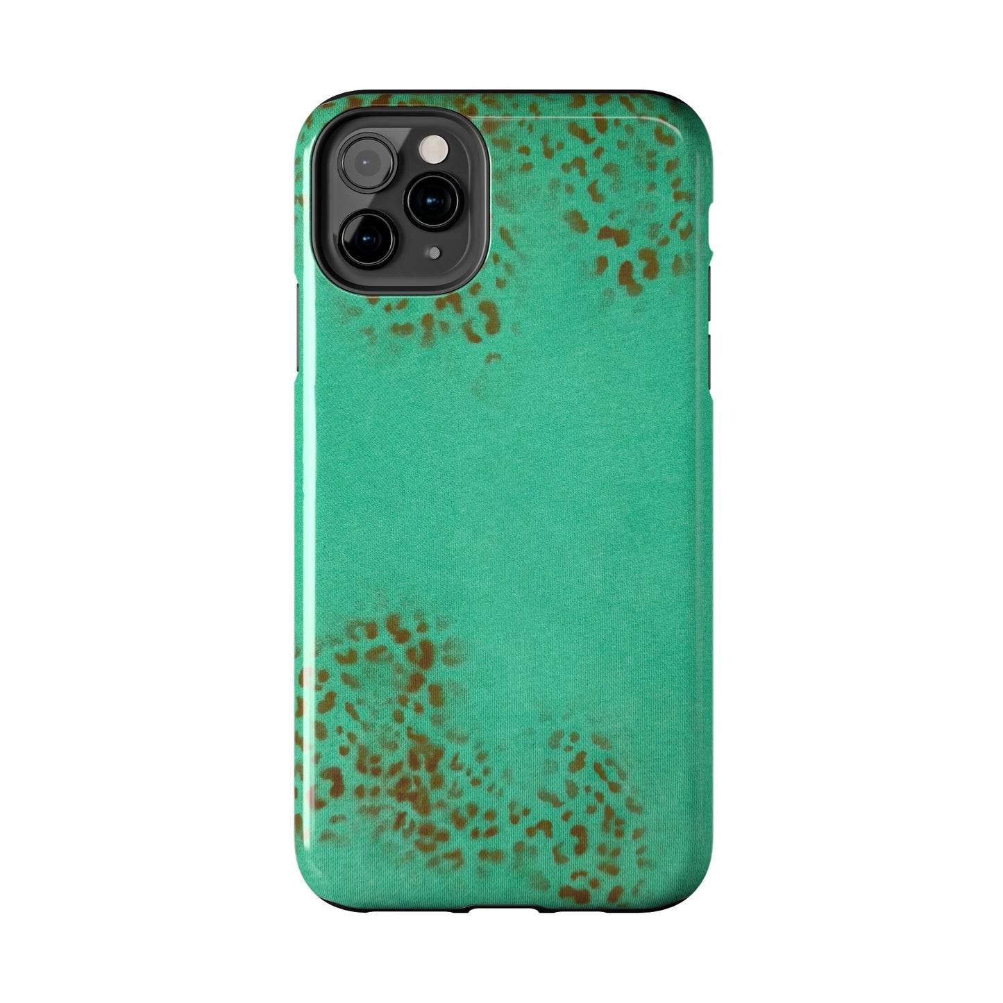 "teal cheetah" airbrush iPhone case