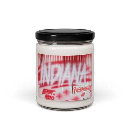 "indiana" airbrush soy candle