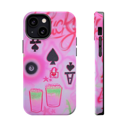 MagSafe "lucky ace" airbrush iPhone case