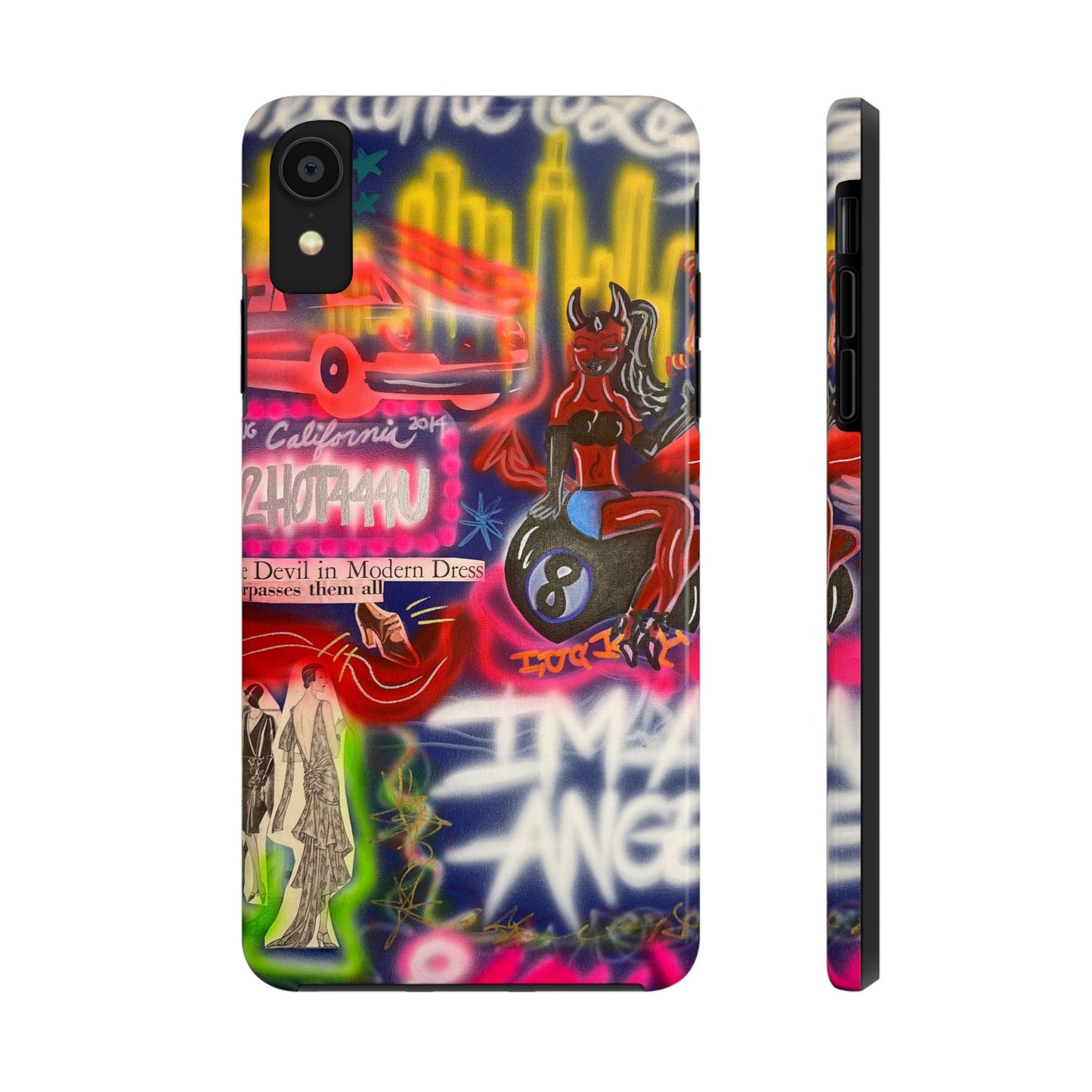 "im an angel" airbrush iPhone case