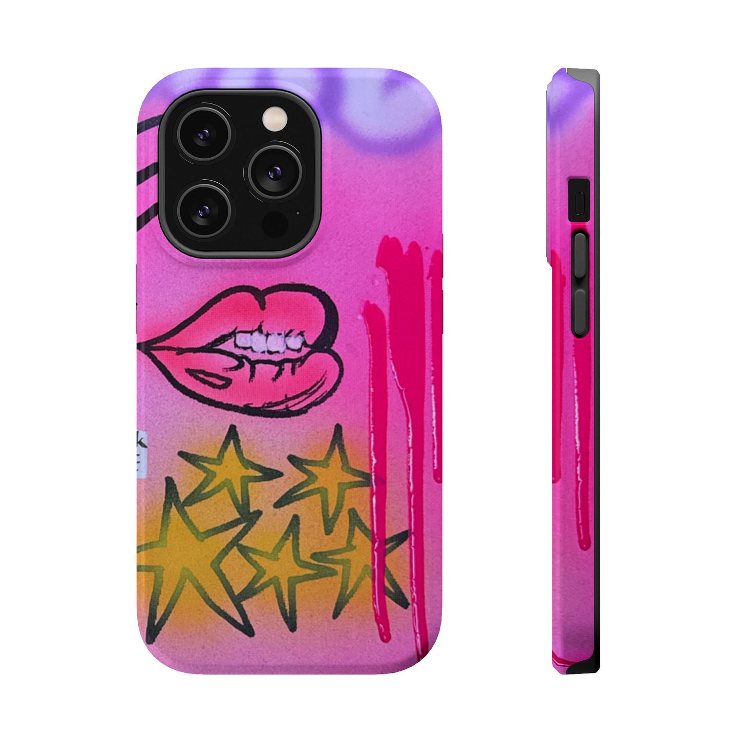 MagSafe "star drip" airbrush iPhone case