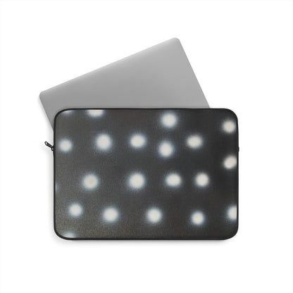 "coconut noir polka dot" airbrush laptop sleeve