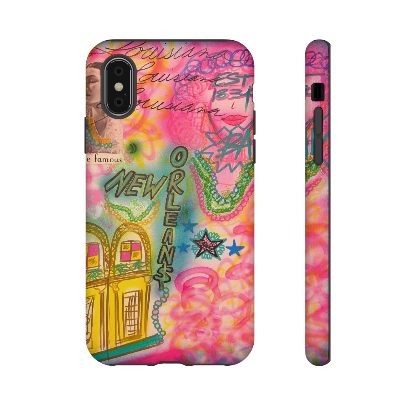 "new orleans, la" airbrush iPhone case